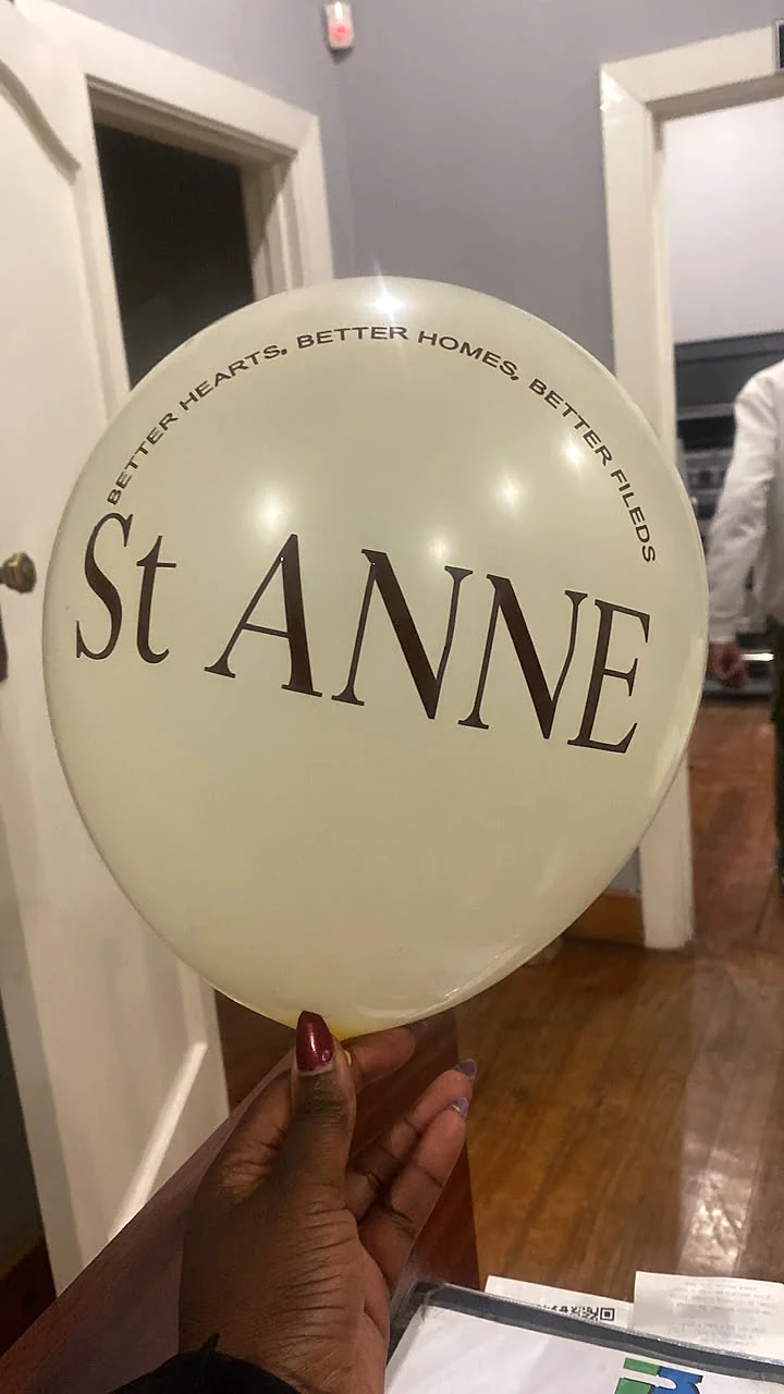 Printed St Anne promotional balloon